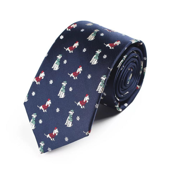 Tie 10 - Blue with dogs