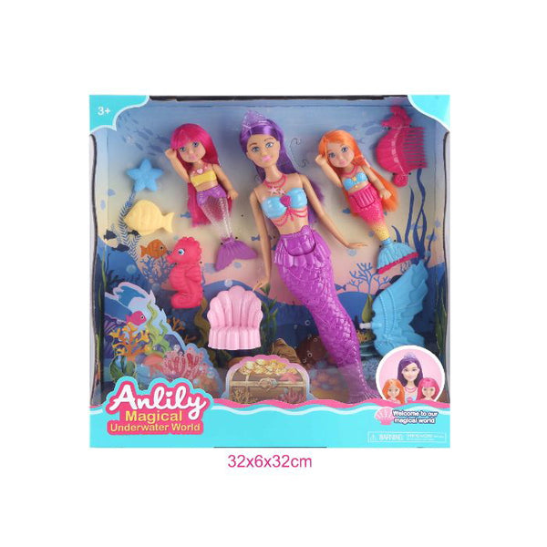 Anlily Magical Underwater World havfrúgv dukkusett