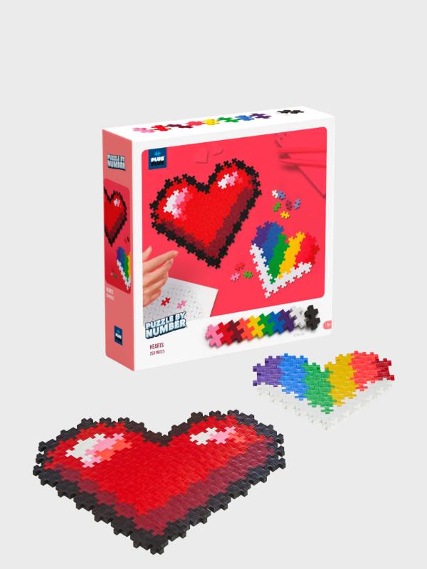 Plus-Plus Puzzle By Number Hearts 250pcs