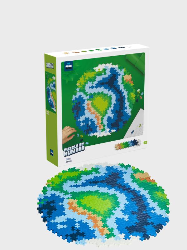 Plus-Plus Puzzle By Number Earth 800pcsmber