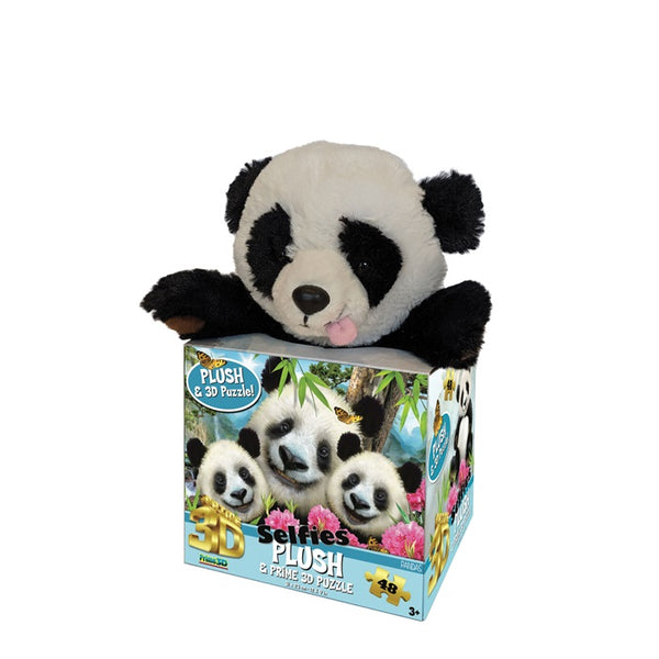 PUZZLE 3D w PLUSH PANDA SELFIE