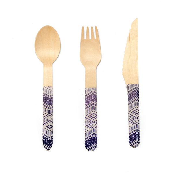 Wood Cutlery Tribal