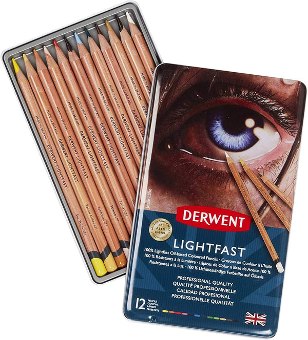 Derwent Lightfast 12 Tin