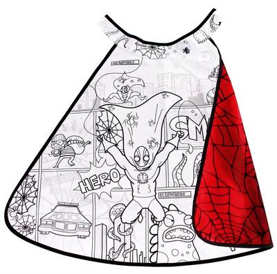 Colour-A-Cape Reversible Spider Superhero, Size 4-7, Boxed