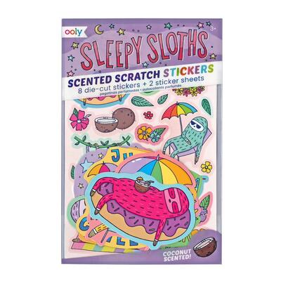 Scented Scratch Stickers - Sleepy Sloths