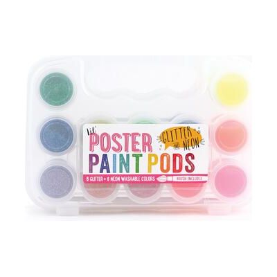 Lil' Poster Paint Pods - Glitter & Neon