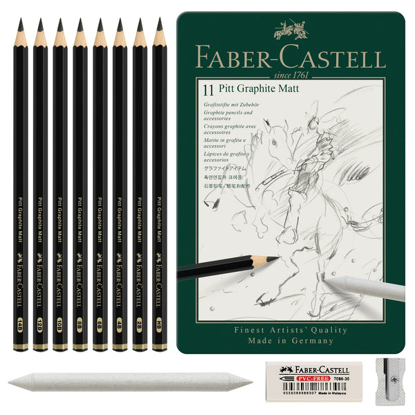 Pitt graphite mat pencil 11 ass tin