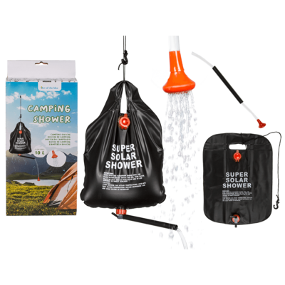 Black Camping Shower, ca 37x48 cm, ca 10 L