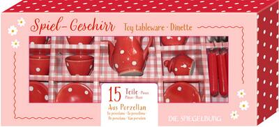 Toy tableware red dots
