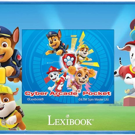 lexibook-handheld-console-cyber-arcade-r-pocket-paw-patrol-screen-1-8-150-games-incl-10-with-paw-patrol-jl1895pa